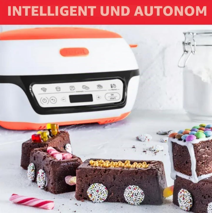 Tefal Cake Factory Tutti Frutti KD801510 – Küchenmaschine für Kuchen, 1100 W, 5 automatische Program