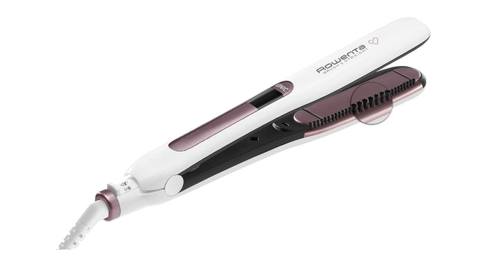 Rowenta Premium Care Brush &amp; Straight SF7510F0 Glätteisen mit integrierter Bürste für natürliches Gl