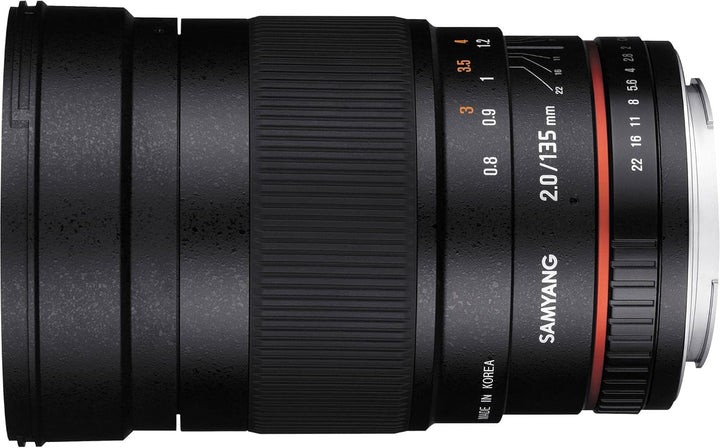 Samyang 135mm F2.0 für Canon EF - Vollformat und APS-C Teleobjektiv Festbrennweite für Canon Kamera
