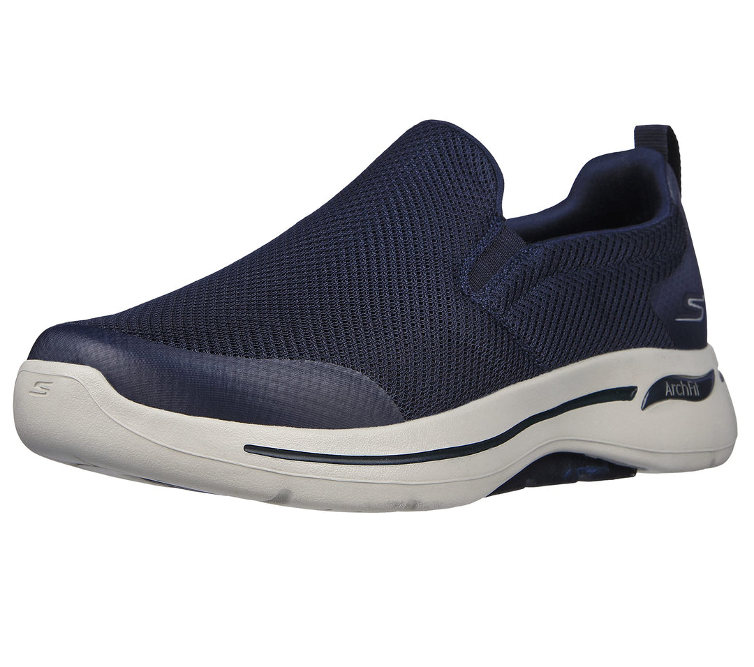 Skechers Herren Go Walk 6 Sneaker 45.5 EU X-Weit Marineblau Grau, 45.5 EU X-Weit Marineblau Grau