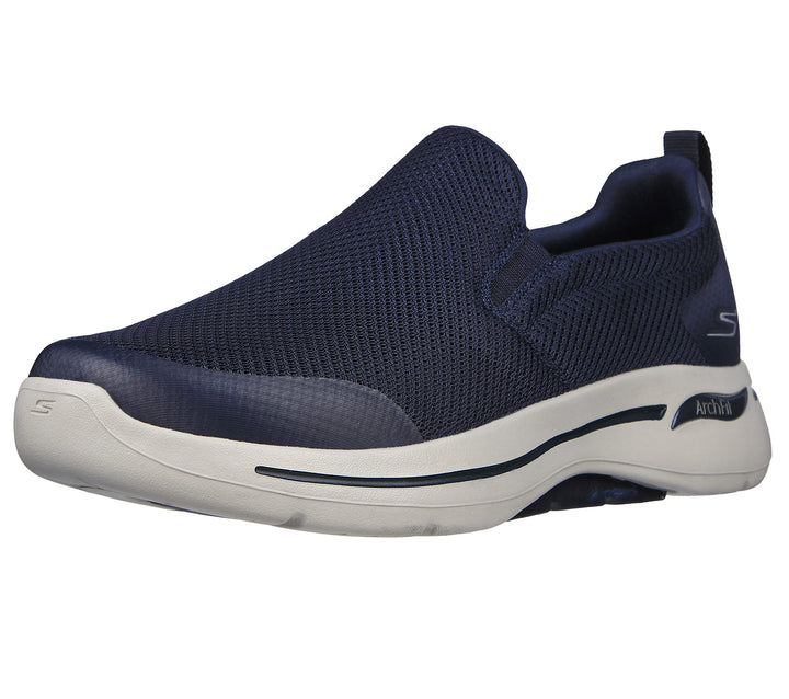Skechers Herren Go Walk 6 Sneaker 45.5 EU X-Weit Marineblau Grau, 45.5 EU X-Weit Marineblau Grau