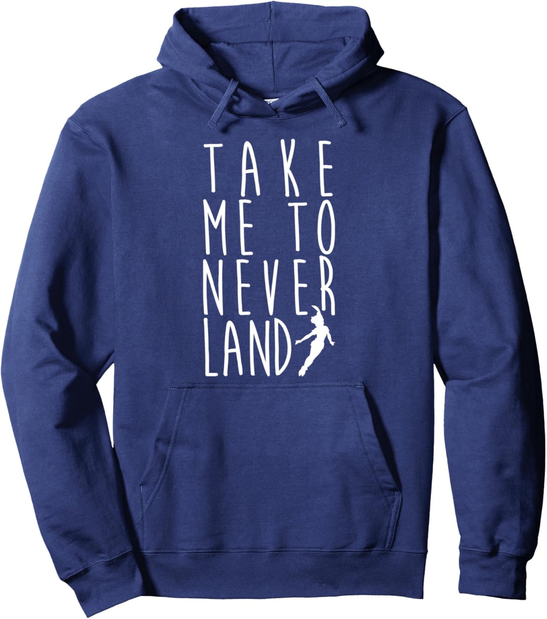 Disney Peter Pan Take Me To Never Land Silhouette Pullover Hoodie