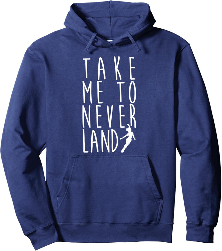 Disney Peter Pan Take Me To Never Land Silhouette Pullover Hoodie