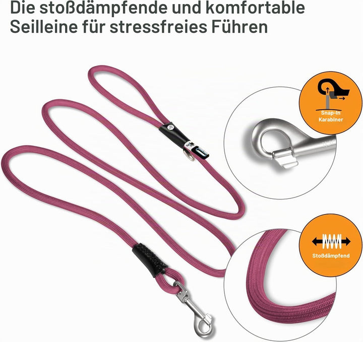 Stretch Comfort Leash Ruby M, Ruby M
