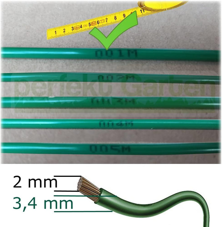 100 m / 3,4 mm Mähroboter Begrenzung Kabel Satz kompatibel mit Stihl iMOW/Viking Roboter