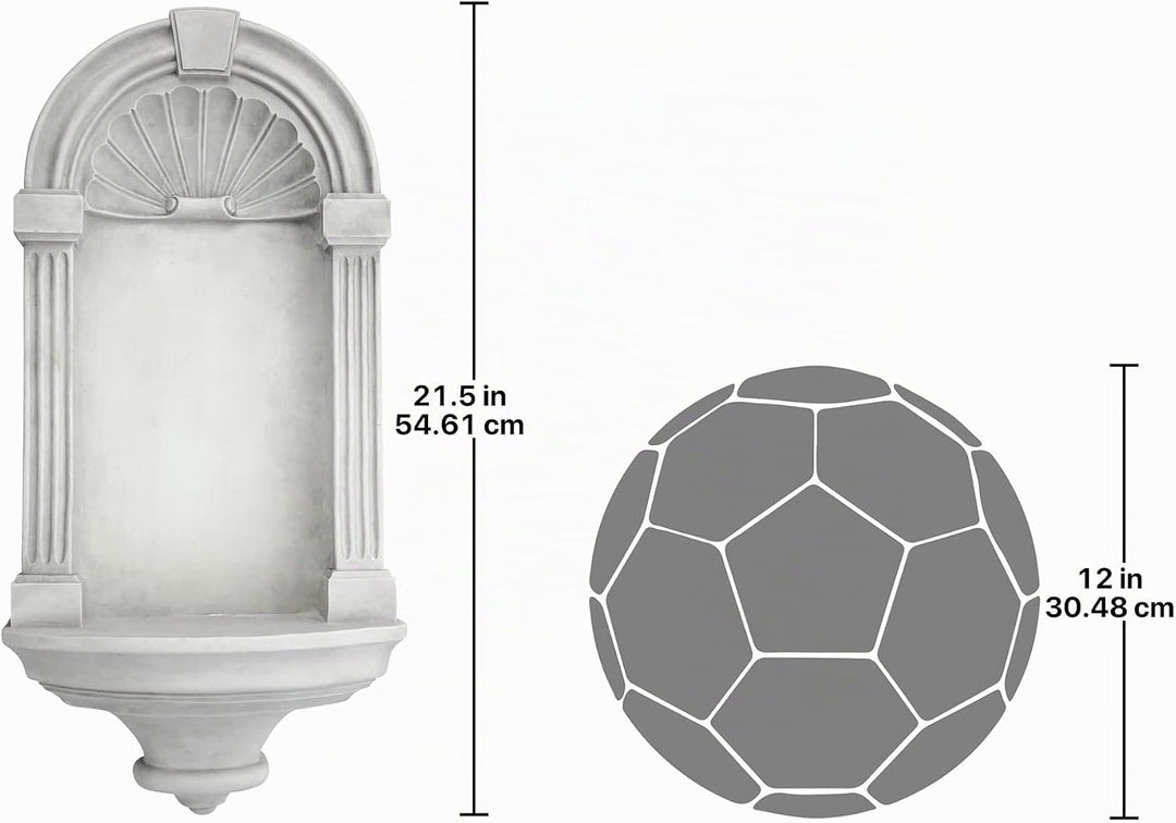 Design Toscano Klassische Wandnische im europäischen Stil - Mittel Medium Einzelbett, Medium Einzelb