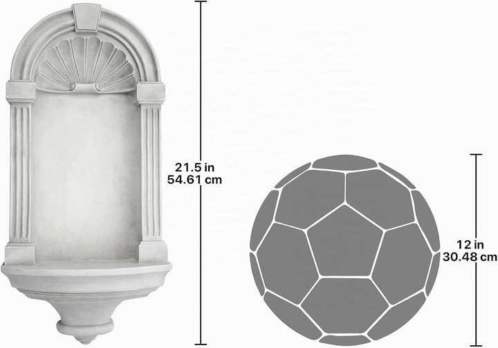 Design Toscano Klassische Wandnische im europäischen Stil - Mittel Medium Einzelbett, Medium Einzelb