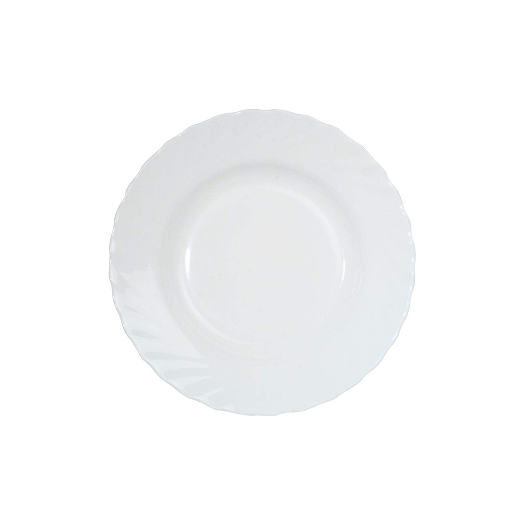 Arcoroc "Trianon" Suppenteller in weiss - Ø 225 mm - Opalglas - 6 Stück