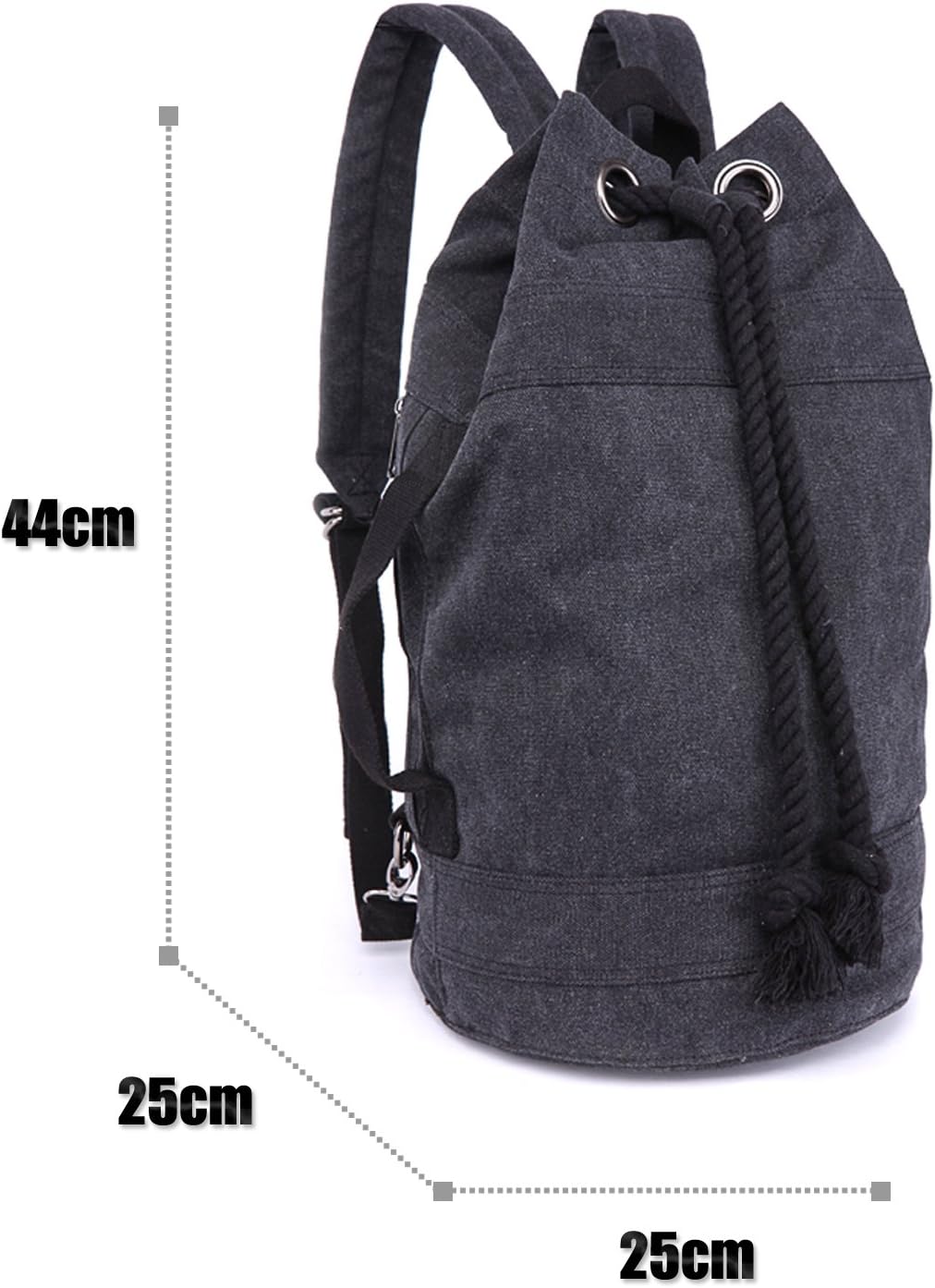 LOSMILE Rucksäcke Damen Herren Daypacks Seesack Leinwand Rucksack Canvas Reisetaschen Umhängetasche