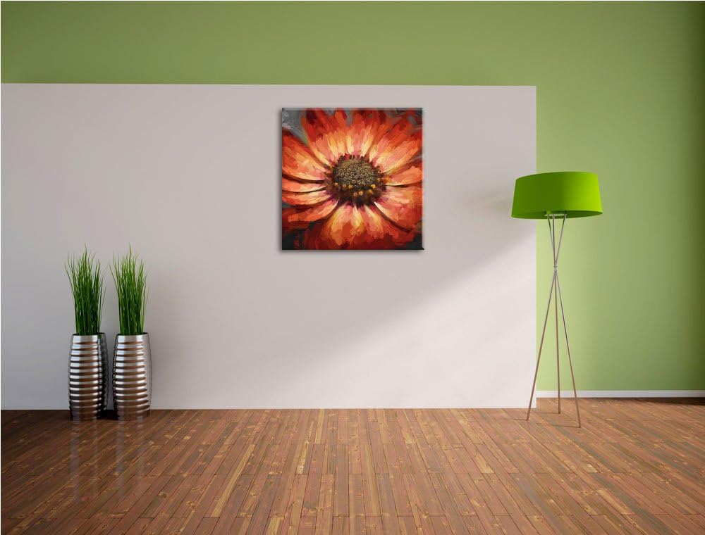 Skyline von San Francisco, Format: 70x70 auf Leinwand, XXL riesige Bilder fertig gerahmt mit Keilrah