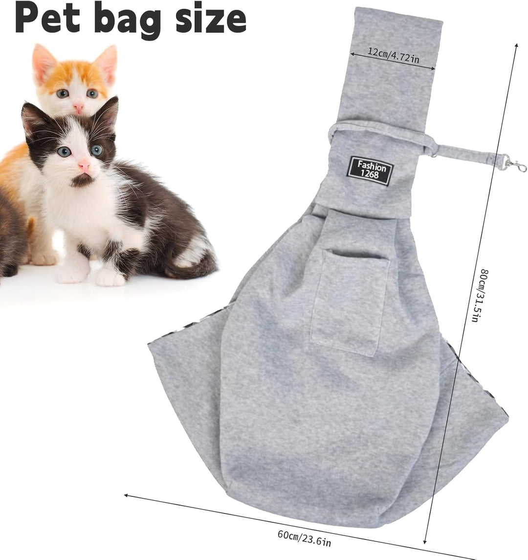 Tragetuch Hund, Hundetasche Welpen Tragbare Hundetragetasche Bis 7.5kg Katzentragetasche Grau Hundet