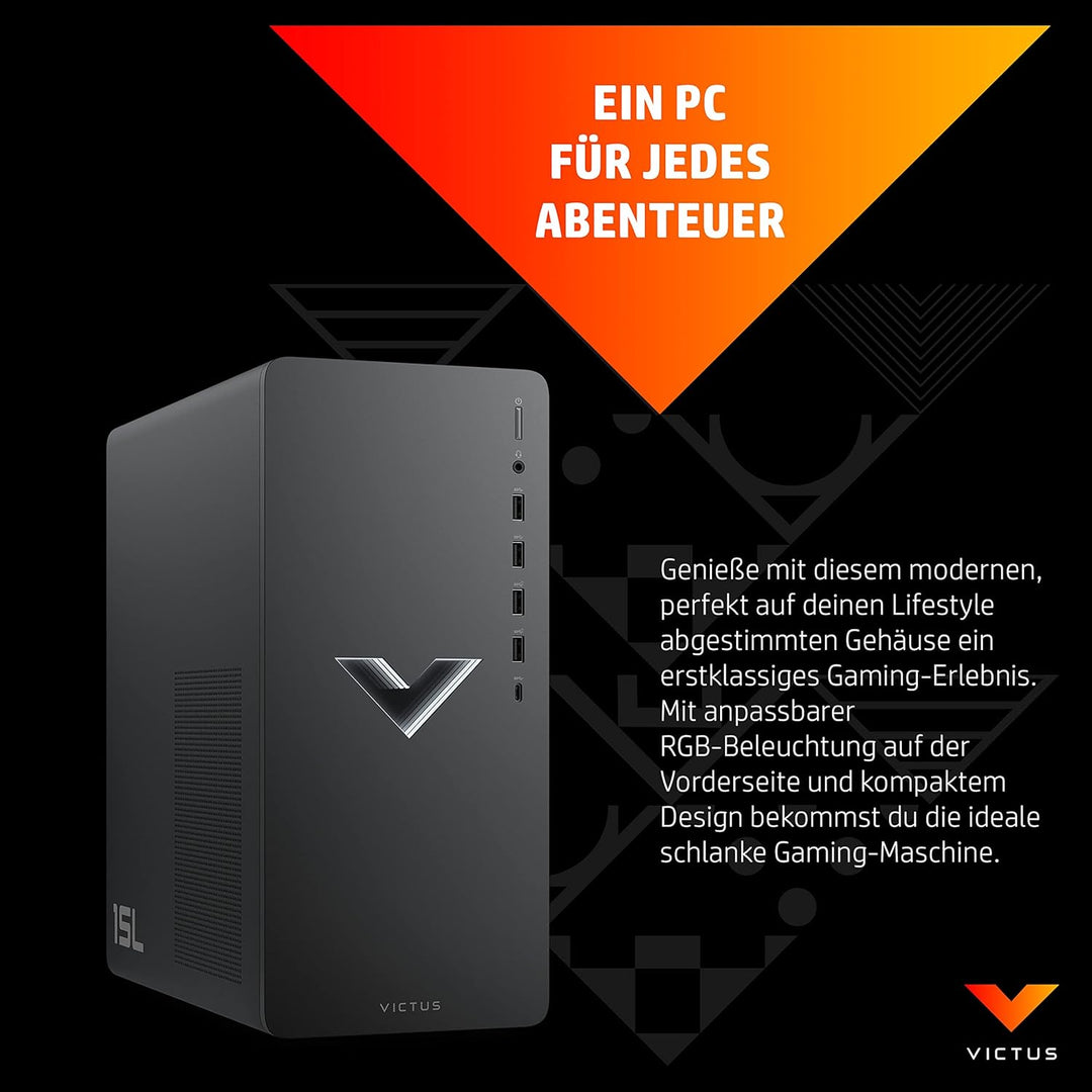 HP VICTUS Gaming PC, Intel® Core™ i5-14400F, 16 GB DDR4 RAM, 512 GB SSD, NVIDIA GeForce RTX 4060, Wi