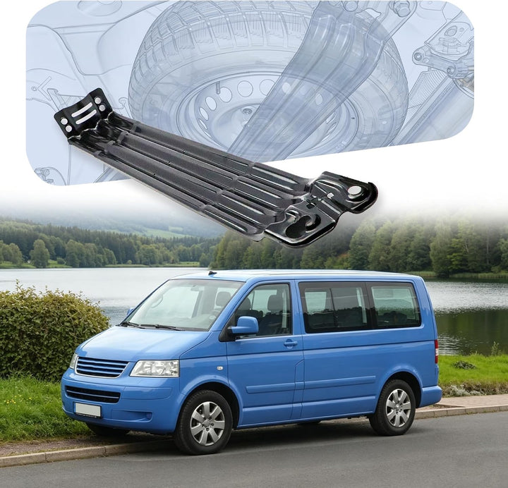Nachrüstsatz Reserveradhalterung für Transporter T5 T6 2.0 TDI | 7H0801903B, Spannbügel, Notradhalte