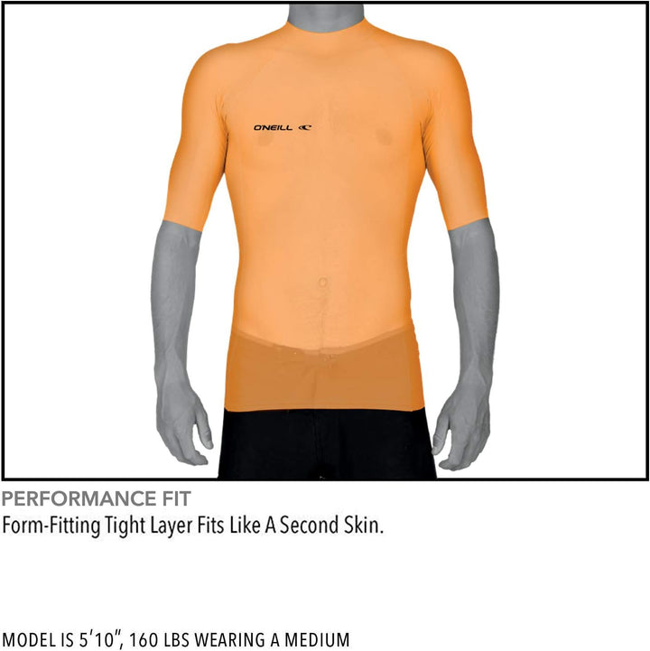 O'Neill Wetsuits Herren Uv Schutz basic skins L/S crew M Pacific, M Pacific