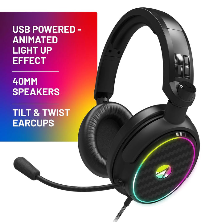 Stealth Regenbogen Gaming Headset Ständer mit Light-Up LED Headset - für PS4, PS5, XBox, Switch und