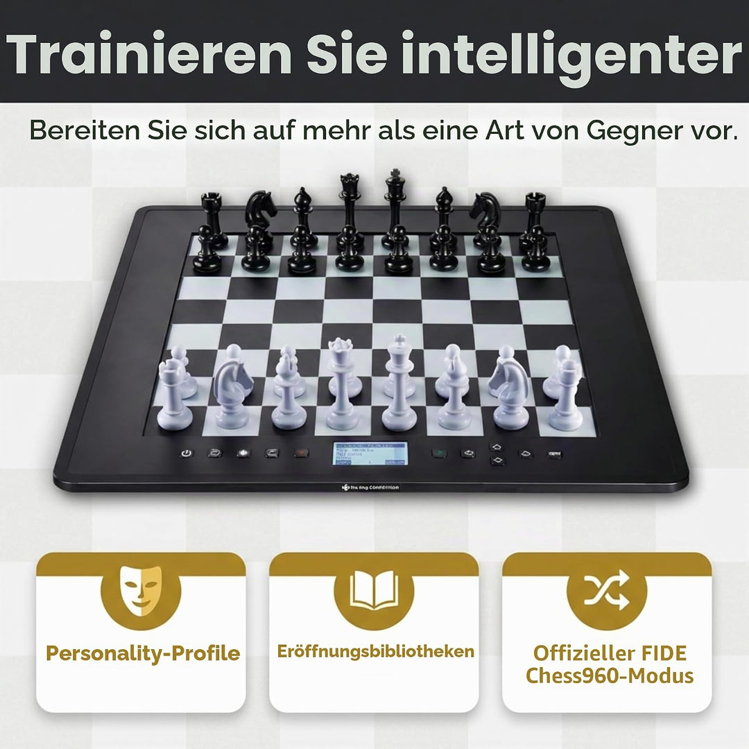 Millennium M831 The King Competition Schachcomputer – Benutzerfreundlich, für die ganze Familie & Sc