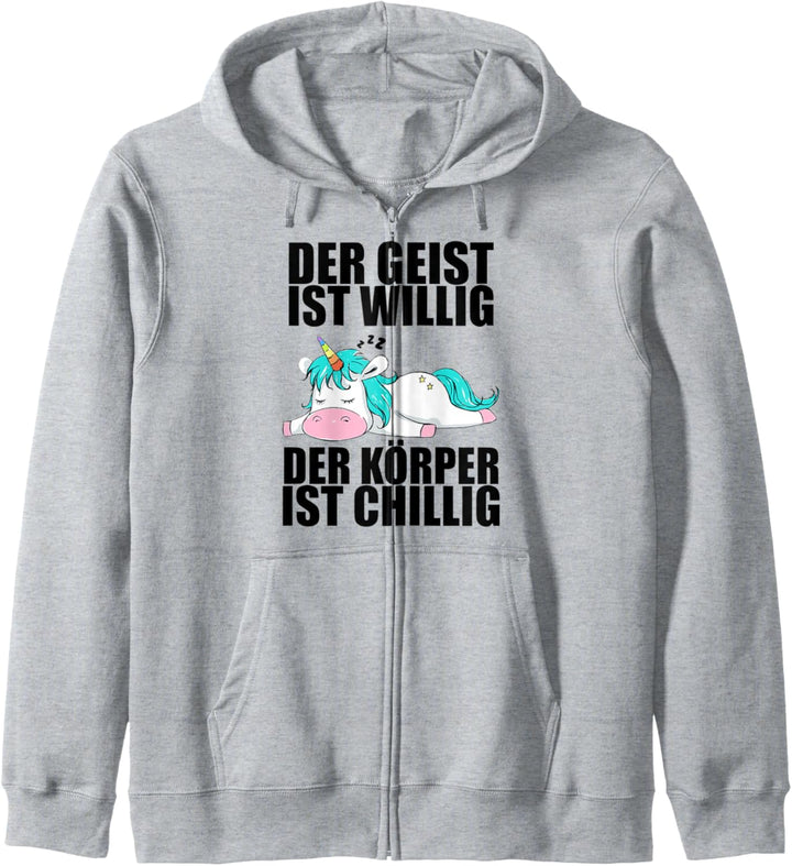 Lustige Sprüche Einhorn Mitarbeiterin Arbeitskollege Büro Kapuzenjacke