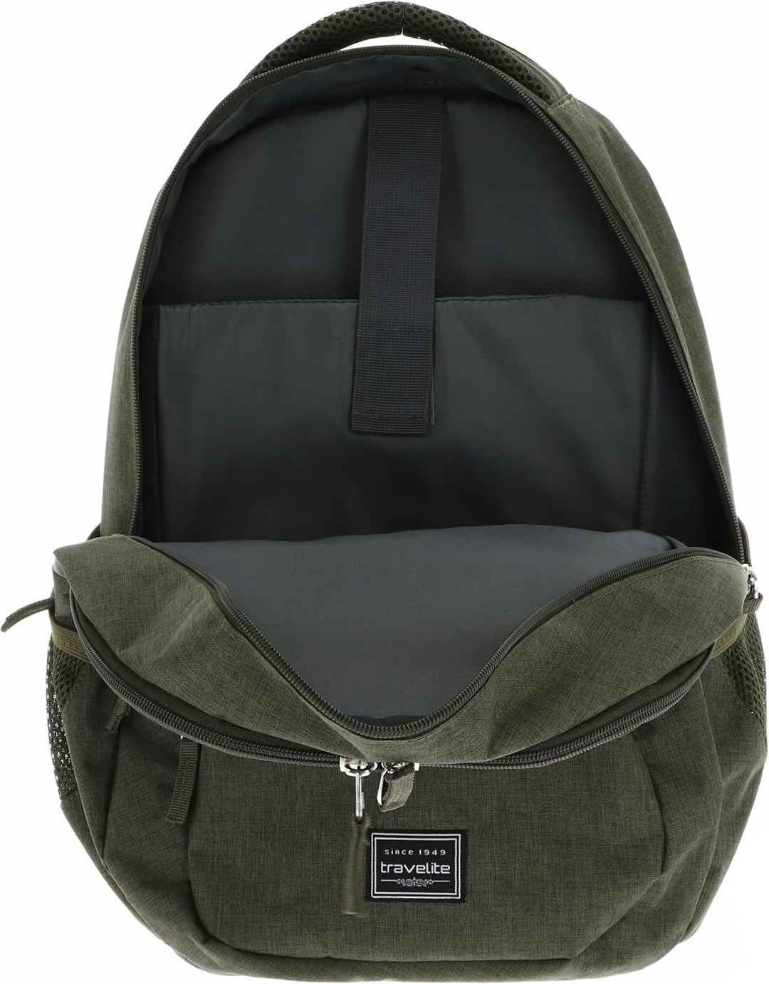 Travelite Handgepäck Rucksack, Laptop Rucksack 15,6 Zoll, BASICS, Daypack, Tagesrucksack mit vielen