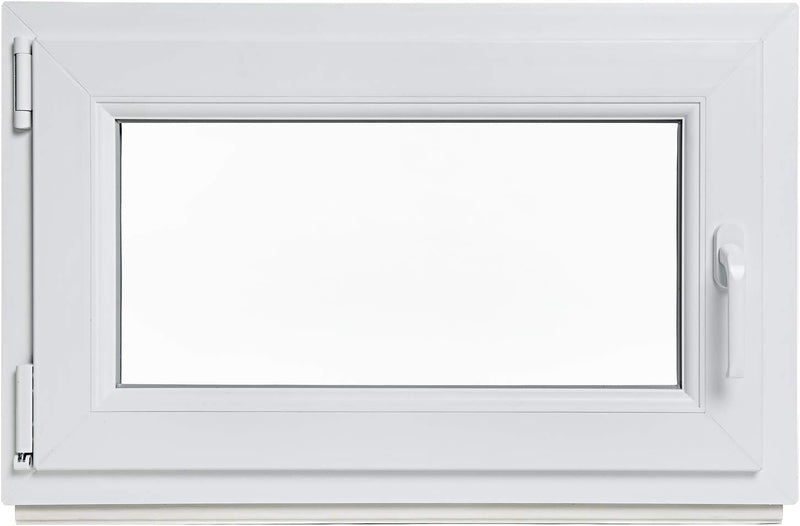 Kellerfenster - Kunststoff - Fenster - innen weiss/aussen weiss - BxH: 80 x 40 cm - 800 x 400 mm - D