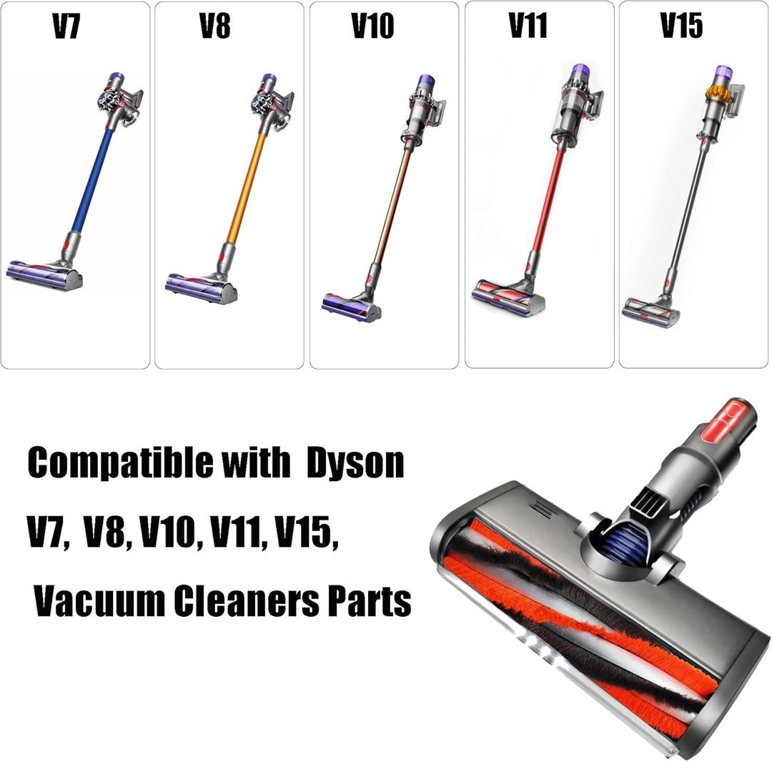Italdos Elektrische Turbo Bürste Bodendüse kompatibel für Dyson V7 V8 V10 V11 V15 Betriebene Turbodü