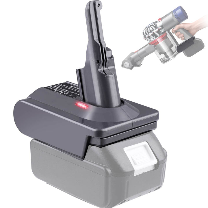 URUN für Dyson V8 Akku Adapter, MT18V8 Konvertiert für Makita 18V Lithium Akku Kompatibel für Dyson
