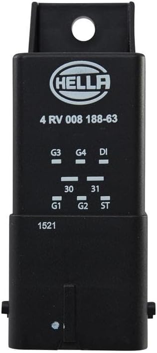 HELLA 4RV 008 188-631 Relais, Glühanlage - 12V - Anschlussanzahl: 8
