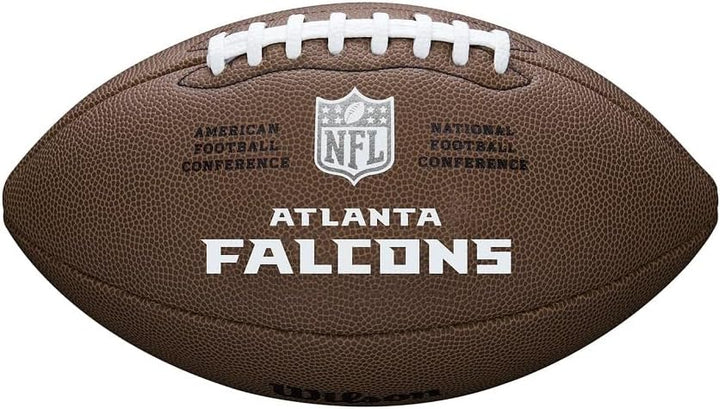 Wilson American Football NFL TEAM LOGO, Offizielle Grösse, Mischleder OFFICIAL Atlanta Falcons, OFFI