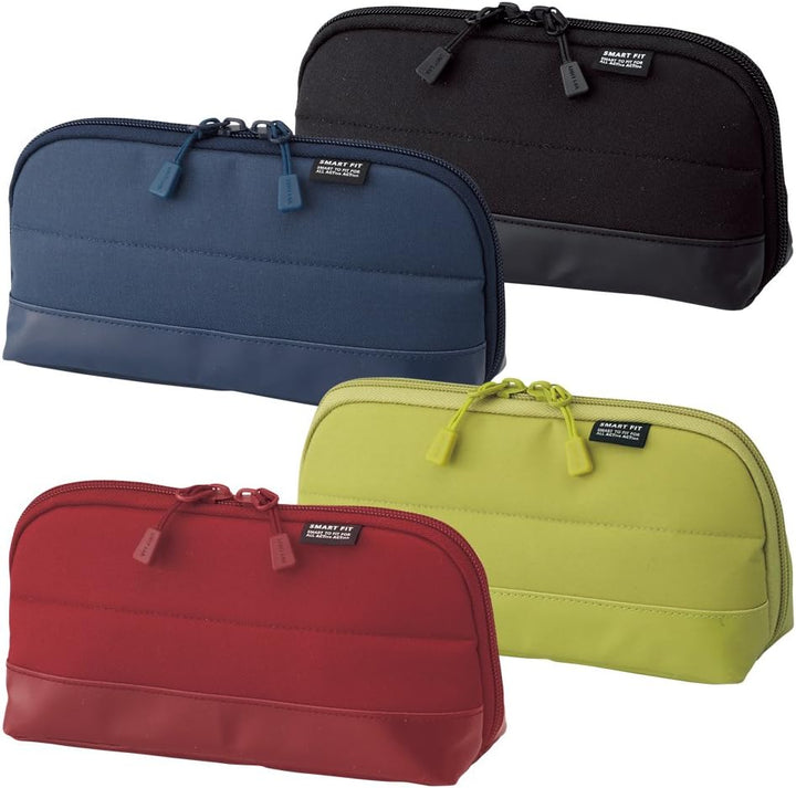 LIHITLAB Pen Case (Pencil Case), Water & Stain Repellent, 8" x 4'', Navy (A7688-11), Navy