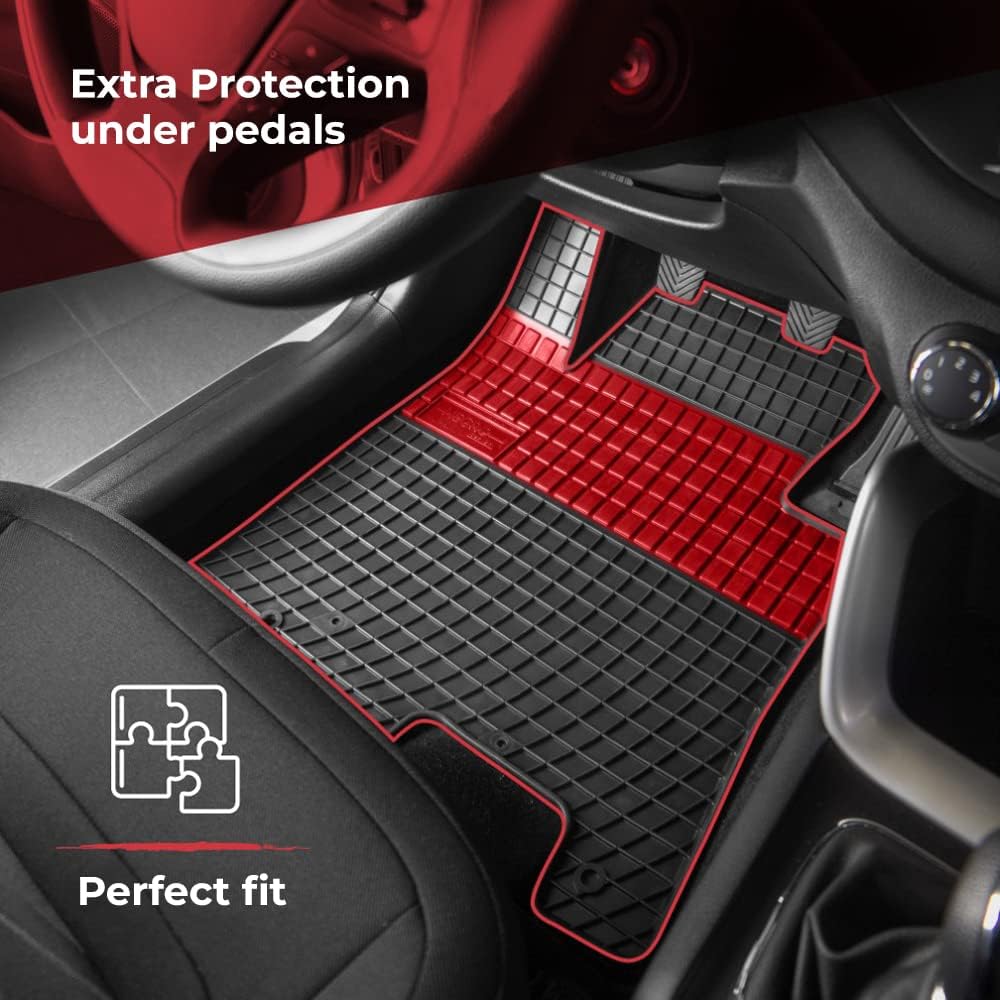 FROGUM EL Toro Gummimatten Ganzjähriges-Set von Autofussmatte Auto Fussmatten für Dodge Journey I 20