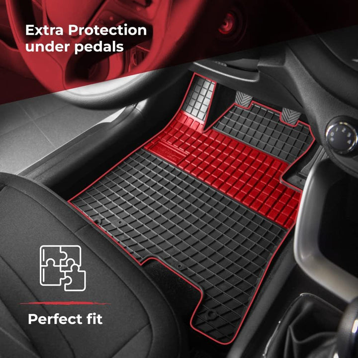FROGUM EL Toro Gummimatten Ganzjähriges-Set von Autofussmatte Auto Fussmatten für Dodge Journey I 20