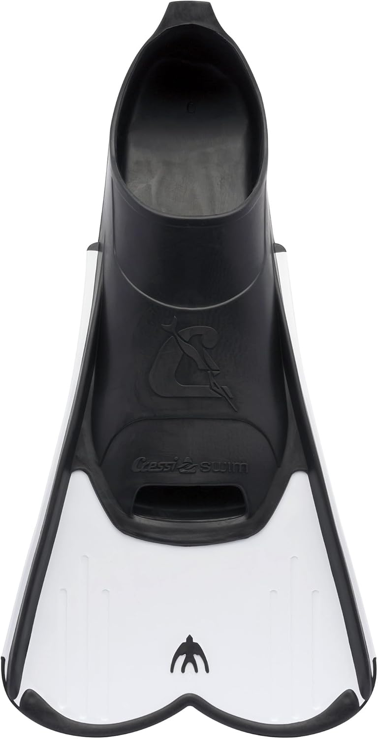 Cressi Light Fins-Kurze Flossen Zum Schnorcheln Schwimmen, Wassertraining, Verfügbar für 33/34 Weiss