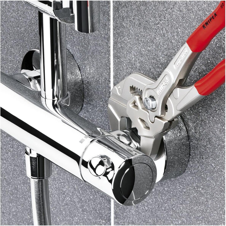 KNIPEX Zangenschlüssel, Multi-Schraubenschlüssel, Chrom-Vanadium, Rostschutz verchromt, 250 mm, 86 0