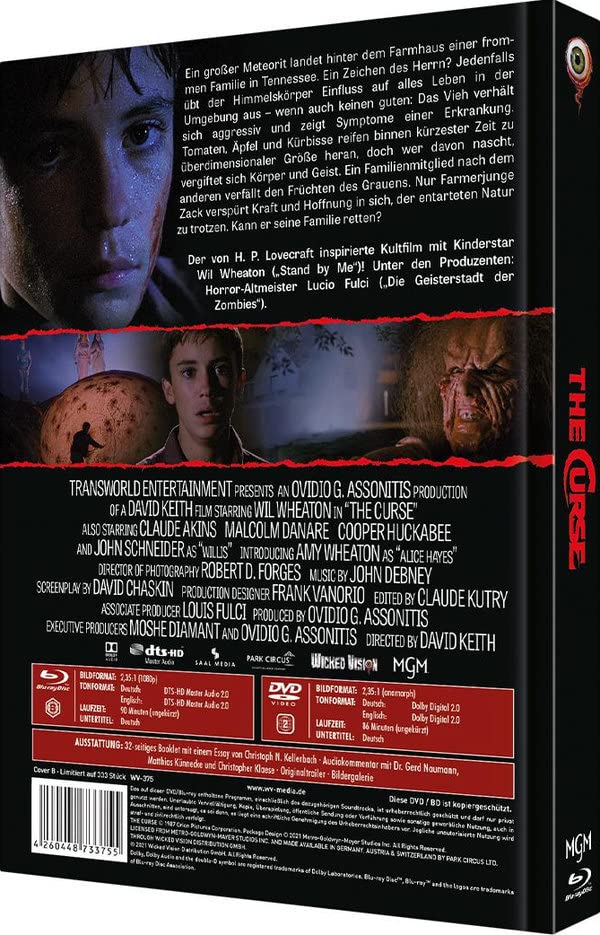 The Curse - Mediabook - 2-Disc Collector‘s Edition Nr. 23 - Cover B - Limitiert auf 333 Stück (Blu-r