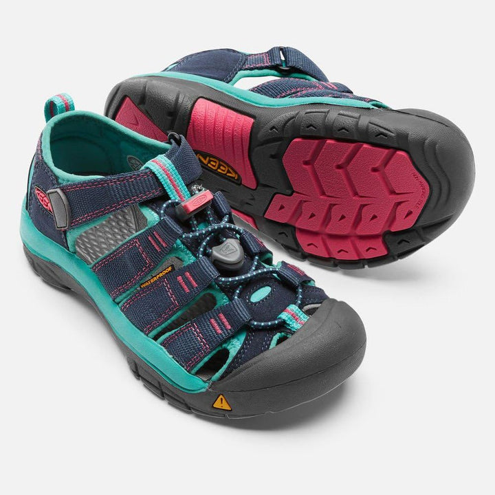 KEEN Jungen Unisex Kinder Newport H2 Sandalen 24 EU Blau Midnight Navy Baltic, 24 EU Blau Midnight N