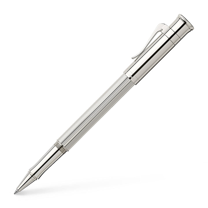 Graf von Faber-Castell - Tintenroller Classic Platiniert | Vollständig platiniert mit massivem Feder
