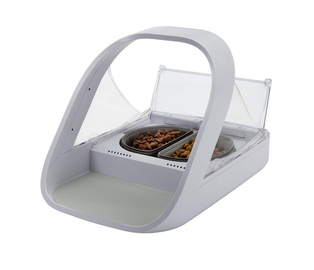 SureFeed Mikrochip Futterautomat Connect (ohne Hub) - weiss, mit Appsteuerung, batteriebetrieben Con