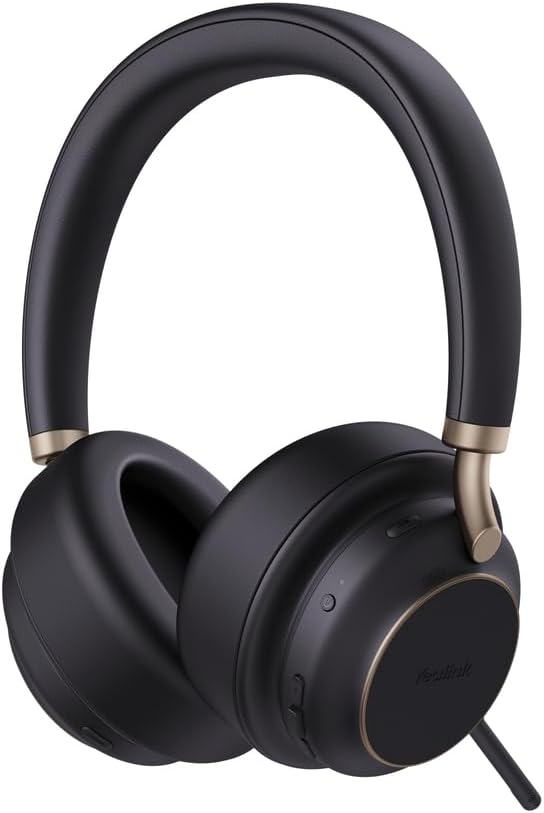 Yealink BH 76 Plus Teams Headset inkl. Ladeständer – Bluetooth, ANC, 40h Akkulaufzeit, USB-C/A, Schw