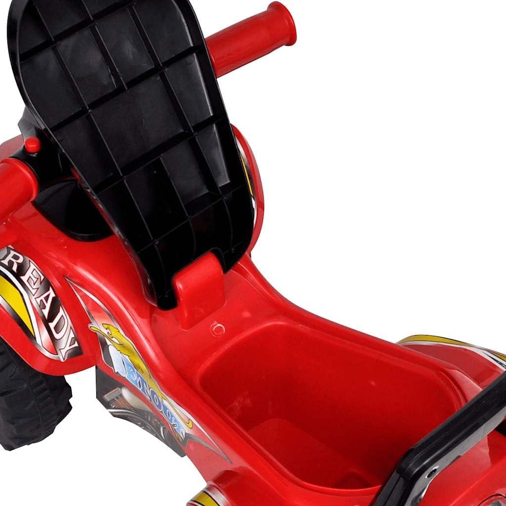 vidaXL Rotes Aufsitz-Quad für Kinder mit Sound und Licht, Rot