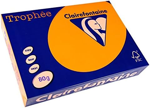Clairefontaine 2978C - Ries Druckerpapier / Kopierpapier Trophee, intensive Farben, DIN A4, 80g, 500