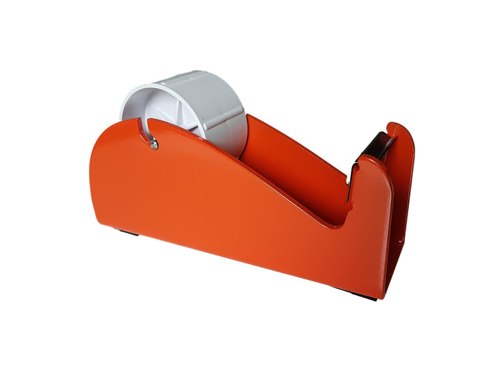 Paketbandabroller, robust, 25–48–50 mm breit, für eine Verwendung auf dem Tisch/Schreibtisch, aus Ac