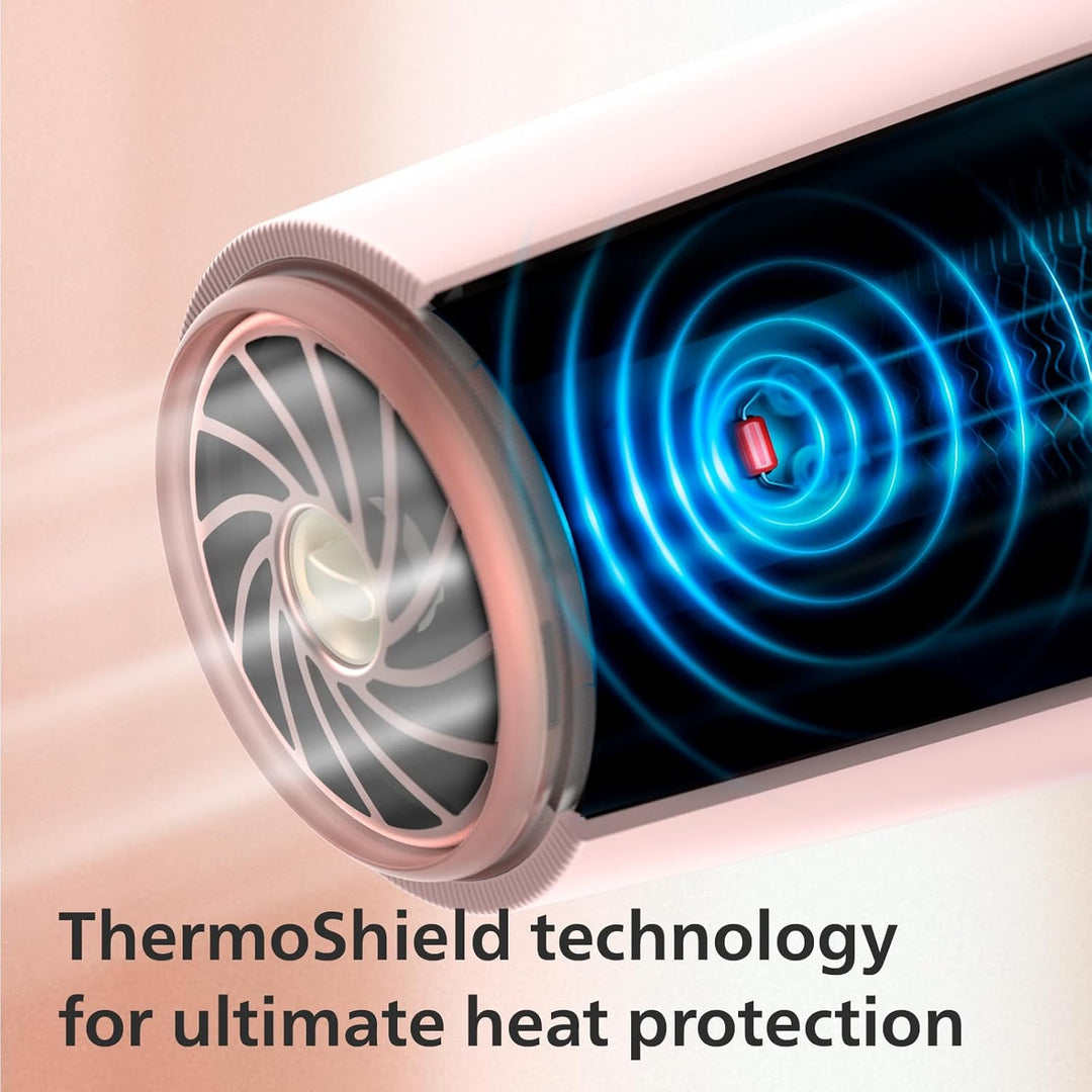 Philips 5000 Series Haartrockner – Haartrockner mit ThermoShield Technologie, Volumendiffusor und 14