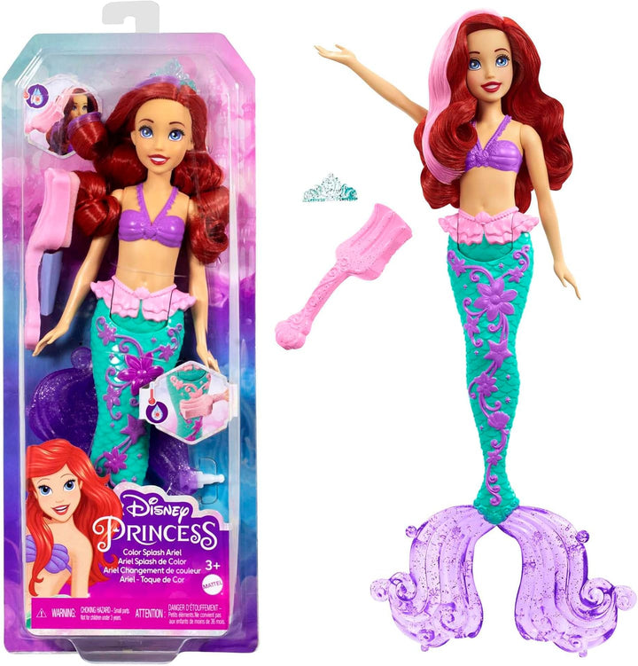 Mattel Disney Prinzessin Arielle die Meerjungfrau Puppe, Meerjungfrau Spielzeug, Schwanzflosse verän