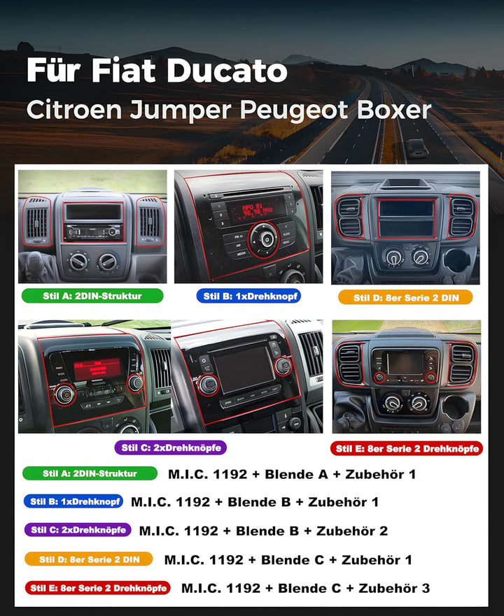 M.I.C.1192-L3 Android 14 Autoradio mit Navigation: MT6769V, 4GB+64GB, 10.1 Zoll QLED Display, SIM, A