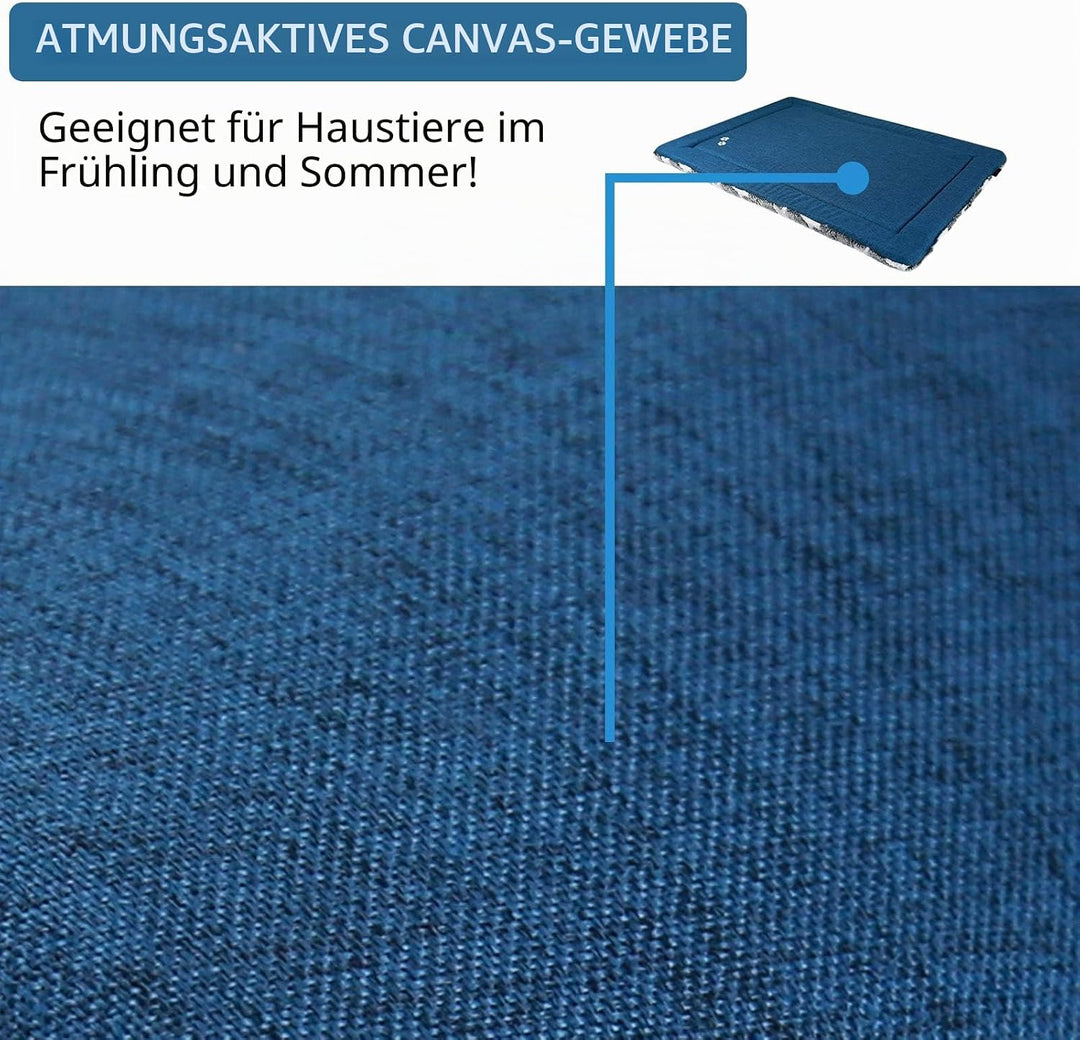 KROSER Hundebett Wasserdicht Wendbare Hundematte, Grau, 61x46 cm L 61 x B 46 x H 3 cm, L 61 x B 46 x