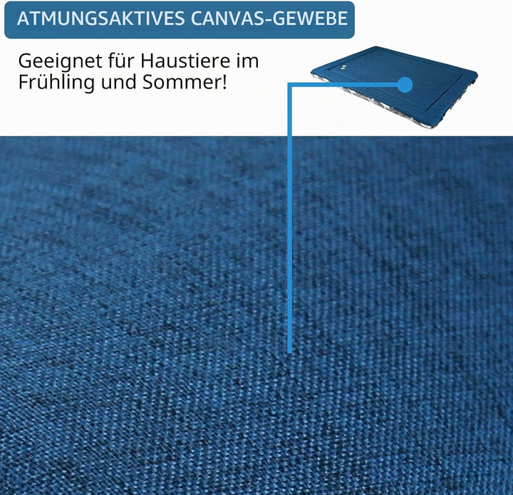 KROSER Hundebett Wasserdicht Wendbare Hundematte, Grau, 61x46 cm L 61 x B 46 x H 3 cm, L 61 x B 46 x