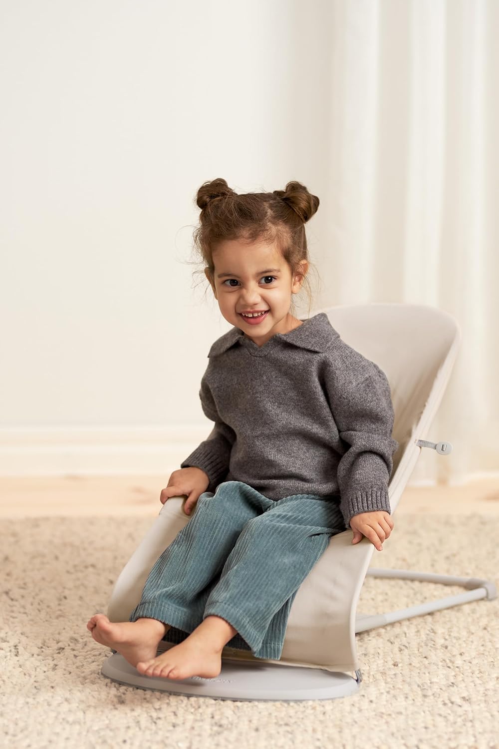 BabyBjörn Balance Soft Hängematte, Stoff/Jersey, Tri-Fabric, Hellbeige