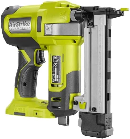 Ryobi Akku-Tacker R18S18G-0 (mit 500 Klammern, ohne Akku und Ladegerät, LED-Beleuchtung, Auslösesich