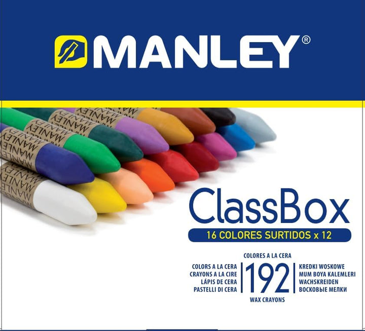 MANLEY mnc00192 – Etagere 192 Wachsmalstifte, 1 Stück, 1