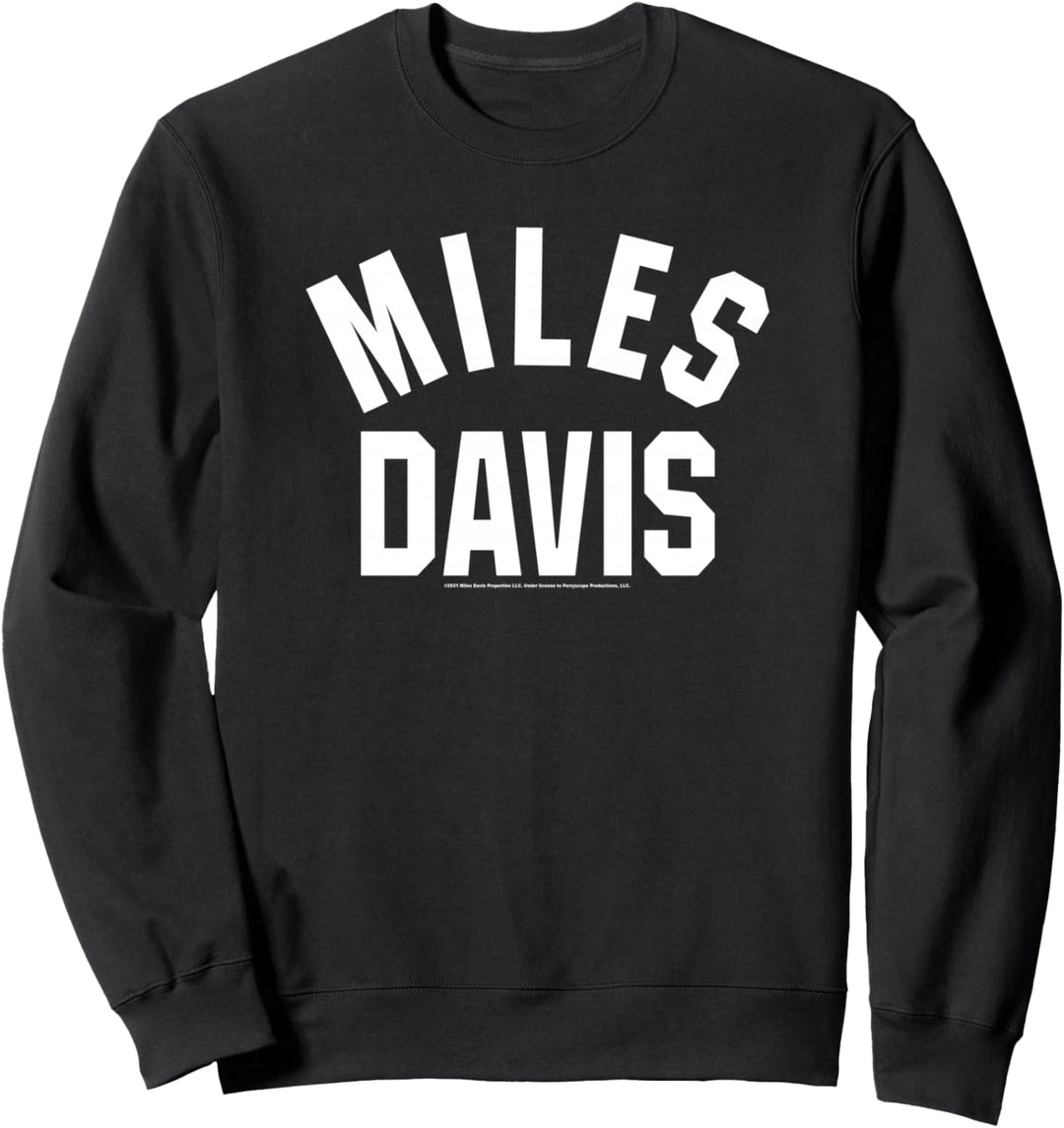 Miles Davis University White Type Sweatshirt
