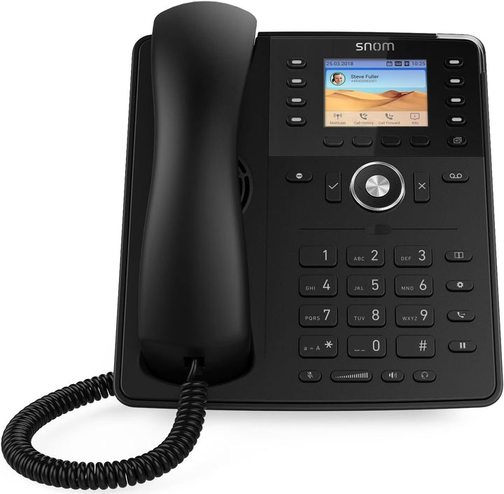 Snom D735 IP Telefon, SIP Tischtelefon (hochauflösendes grafisches 2,7-Zoll-TFT-Display, 32 selbstbe